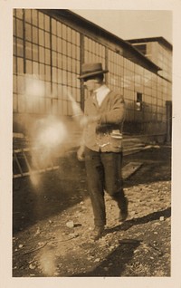 Petone General Motors plant under construction (1926) by Gordon Burt and Gordon H Burt Ltd.