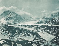 In the Tasman Valley, Mt Cook district. From the album: Record Pictures of New Zealand (1920s) by Harry Moult.