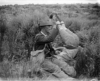 Father and 'son' (27 February 1921) by Leslie Adkin.