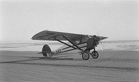 [Aeroplane on beach] (27 May 1934) by Leslie Adkin.