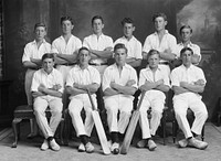 New Plymouth Technical College Cricket Team (circa 1930) by William Oakley.