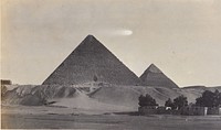 The Pyramids, Gizeh, near Cairo, 1914.  From the album: Photograph album of Major J.M. Rose, 1st NZEF (1914) by Major John Rose.