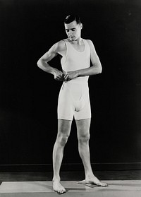 'Jockey' underwear advertisement 1934 (1924-1965) by Gordon H Burt Ltd and Athol McCredie.