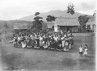 Group of women dancing (1880-1925).