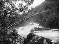 Upper Arthur River, Milford Sound, New Zealand by Frank Coxhead and Burton Brothers.