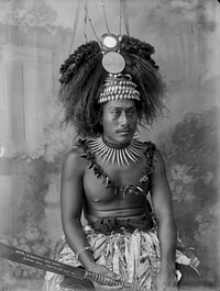 A Samoan High Chief (circa 1899) by Muir and Moodie.