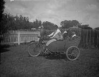 Brockett family motorbike (circa 1910) by Fred Brockett.