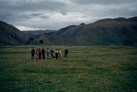 British disc-barrow like circular earthwork, 27 feet in diameter ... (15 May 1960) by Leslie Adkin.