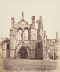 Kirkstall Abbey. From The West. From the album: A photographic tour among the Abbeys of Yorkshire; 1856; Bell and Daldy by Philip Delamotte.