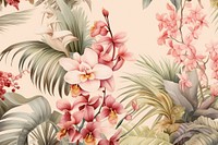 Tropical pattern backgrounds flower plant. AI generated Image by rawpixel.