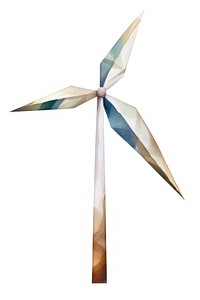 Wind turbine machine art white background. AI generated Image by rawpixel.