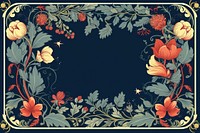 William morris inspired ornament frame backgrounds graphics pattern. 