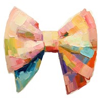 Bow painting white background accessories. AI generated Image by rawpixel.
