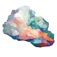 Cloud painting white background creativity. AI generated Image by rawpixel.
