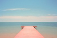 Romantic beach outdoors horizon nature. AI generated Image by rawpixel.