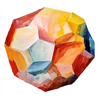 Hexagon painting shape art. AI generated Image by rawpixel.