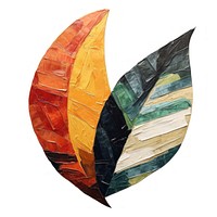 Leaf painting shape art. AI generated Image by rawpixel.