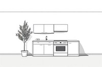 Kitchen appliance drawing plant. AI generated Image by rawpixel.