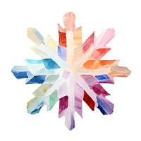 Snowflake crystal shape art. AI generated Image by rawpixel.