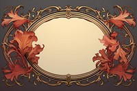 Art nouveau elegant ornament frame photography decoration furniture. AI generated Image by rawpixel.