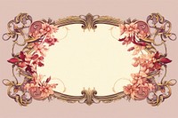 Art nouveau ornament frame backgrounds graphics pattern. AI generated Image by rawpixel.