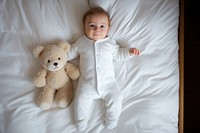Baby pajamas furniture portrait blanket. AI generated Image by rawpixel.