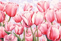 Tulips backgrounds outdoors blossom. AI generated Image by rawpixel.