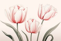 Tulips blossom flower plant. AI generated Image by rawpixel.