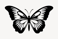 Butterfly animal white white background.