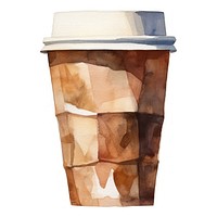 Coffee paper cup mug white background refreshment. 