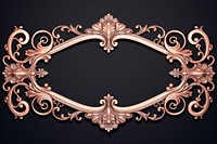 Classic ornament frame jewelry gold accessories. 