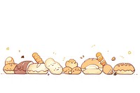Bread cartoon food illustrated. AI generated Image by rawpixel.