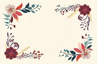 Cute doodle ornament frame backgrounds graphics pattern. AI generated Image by rawpixel.