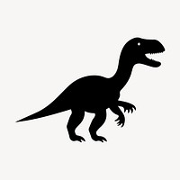 Dinosaur silhouette reptile animal.