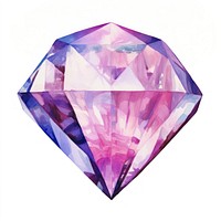 Diamond amethyst gemstone jewelry. AI generated Image by rawpixel.