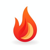Fire shape logo glowing. AI generated Image by rawpixel.
