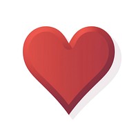 Heart symbol shape white background. AI generated Image by rawpixel.