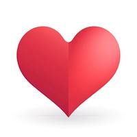 Heart symbol shape white background. AI generated Image by rawpixel.