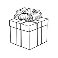 Gift box sketch drawing line. AI generated Image by rawpixel.