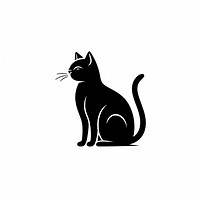 Cat silhouette animal mammal. AI generated Image by rawpixel.