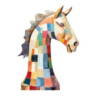 Chess piece painting horse mammal. AI generated Image by rawpixel.