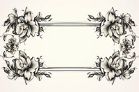 Line art ornament frame graphics pattern drawing. AI generated Image by rawpixel.