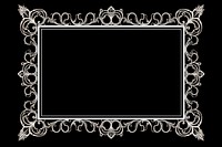 Elegant ornament frame backgrounds black black background. AI generated Image by rawpixel.