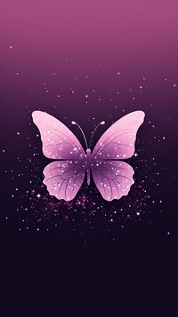 Glitter pink butterfly pattern purple fragility outdoors. 