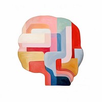 Brain painting collage shape. AI generated Image by rawpixel.