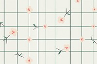 Grid pattern backgrounds flower plant. AI generated Image by rawpixel.