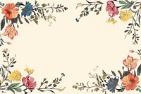 Floral ornament frame backgrounds graphics pattern. AI generated Image by rawpixel.