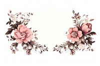 Floral ornament frame graphics pattern flower. AI generated Image by rawpixel.