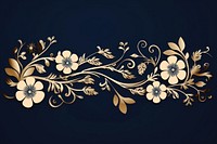 Vintage floral ornament frame border graphics pattern white. AI generated Image by rawpixel.