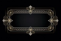 Ornament frame black background architecture accessories. AI generated Image by rawpixel.